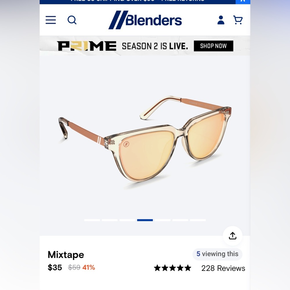 New blender sunglasses
